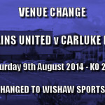 Newmains Match Venue Change