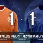 Carluke Rovers 1 v 1 Kilsyth Rangers
