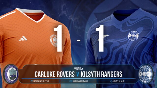 Carluke Rovers 1 v 1 Kilsyth Rangers