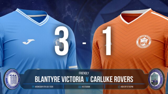 Blantyre Victoria 3 v 1 Carluke Rovers