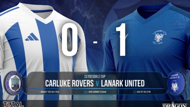 Carluke Rovers 0 v 1 Lanark United