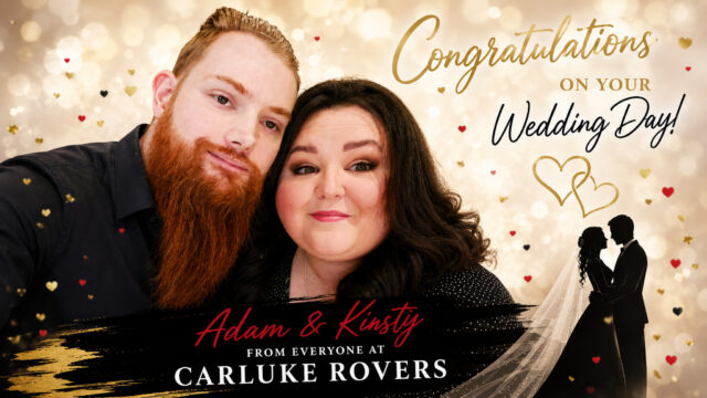 Congratulations Adam & Kirsty