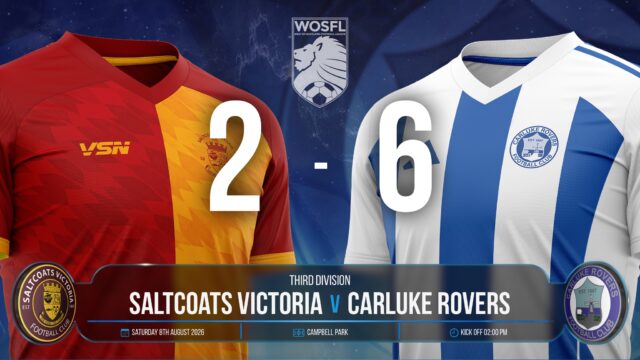 Saltcoats Victoria 2 v 6 Carluke Rovers