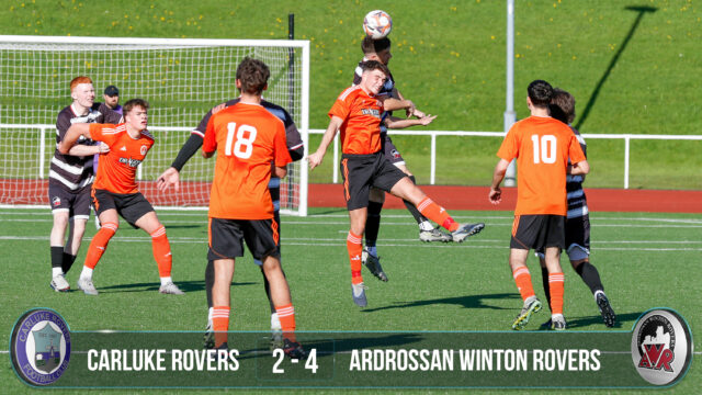 Carluke Rovers 2 v 4 Ardrossan Winton Rovers